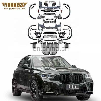 New Arrival Front Rear Car Bumper Full Set For BMW X Series X5 G05 Upgrade X5M Body Kit Grille Wheel Arch Rear Diffuser With Tip