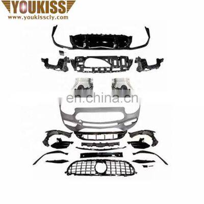 Genuine Automotive Car Parts With Grille Exhaust Pipe For 2021 Benz E Class W 213 Upgrade E63S AMG Front Rear Car Bumper