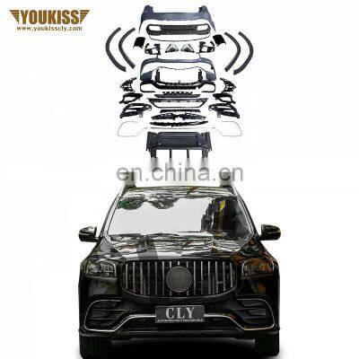 Genuine Car Bumpers For 2020+ Mercedes GLS X167 Facelift GLS63 AMG Body kits Grille Rear Car Bumpers Diffuser Tips Wheel Arch