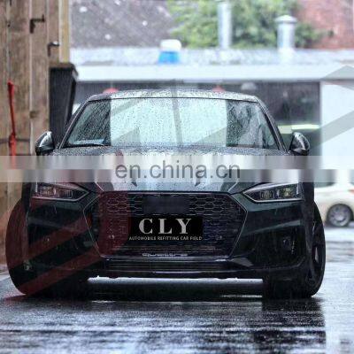 Hot Selling Auto Body Kit Car Front Rear Bumper For 17-19 Audi A5 Upgrade RS5 Body Kit 2/4 Doors With ABS Car Grille Side Skirt