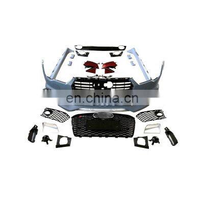 Wholesale car accessories For Audi A7 auto body kit refitting Rs7 Front and rear car Bumper 2016 2017 2018