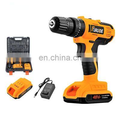 Top Quality Hand 10mm Electric Cordless Impact Drill Wrench Driver Tool 21v Li-ion Cordless Battery Power Drill machines