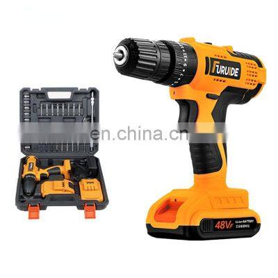 Cordless Impact Power Drill Wrench Brushless 48V Lithium Lon Battery Electric Screwdriver drilling machines Combo Kit Tool Set