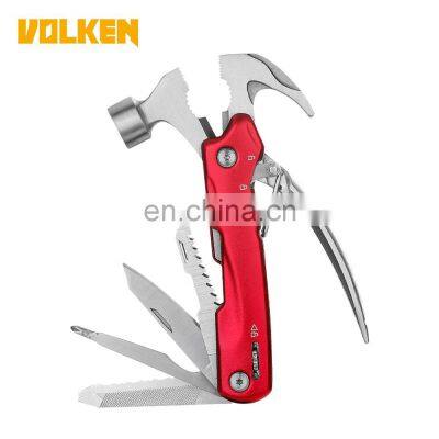 Camping Multitool Tool Outdoor MultifunctionalClawhammerSurvival Combination Tool with Screwdrivers Saw Bottle Opener