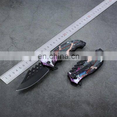 Personalized Engraved Premium Lockback Hunting Knife