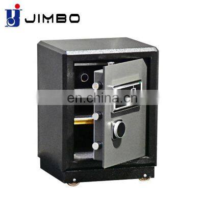 Hot sale black custom storage steel tenamic fingerprint money security fire proof safe box with digital safe locker locks