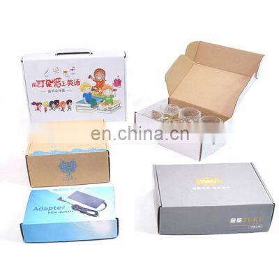 Free Samples Excellent Custom Printed White Cardboard Corrugated Shipping Mailer Paper Boxes Case China Supplier