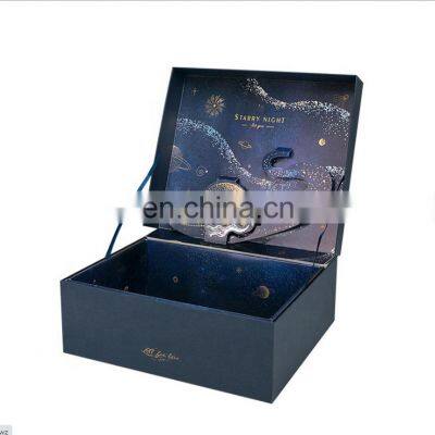 Hot Sale Fancy Magnet Gold Foil Box Carton Cardboard Rigid Flat Luxury Storage Folding Gift Paper Board Packaging Box