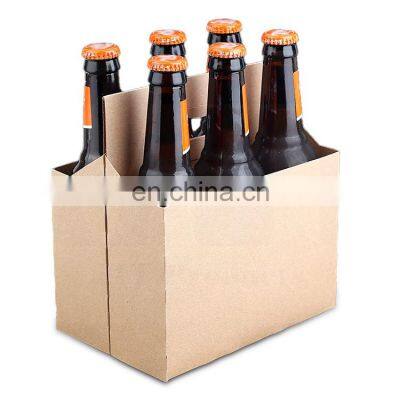 afe and Easy Transport of Wine & Liquor Sturdy Cardboard Carrier Holds Six Bottles Corrugated Wine Bottle Carrier
