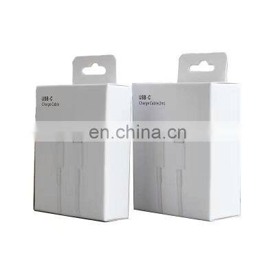 Custom Printed logo Usb Cable Packaging Mobile Phone USB Charger Packaging Box