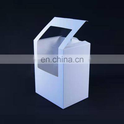 Custom Logo with Clear Window White Gift Coffee Mug Box Cardboard Packaging Box