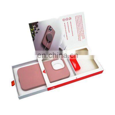 Compostable Plant fiber Molded Pulp Customized eco-friendly drawer OEM custom phone case packaging box
