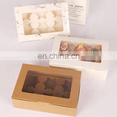 Free Samples OEM Manufacturer Food Grade Eco Friendly Recyclable Custom Printed LOGO Kraft Paper Baking Cake Paper Box Packing