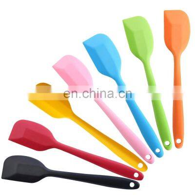 Multiple Color Silicone Baking Spatula Heat-Resistant Non-stick Cooking Kitchen Utensils Non-deformable Soft Baking Spatula