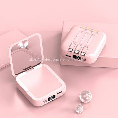 large capacity phone chargers power banks with mirror