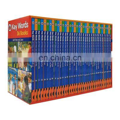 36pcs/set Books Ladybird Key Words with Peter Jane Learning English Story Picture Book