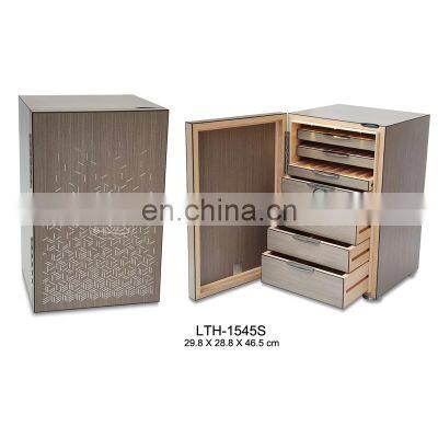New design 150 ct Cigar Humidor box 7 Trays Cigar humidor per sigari display cigar cabinet led light humidor