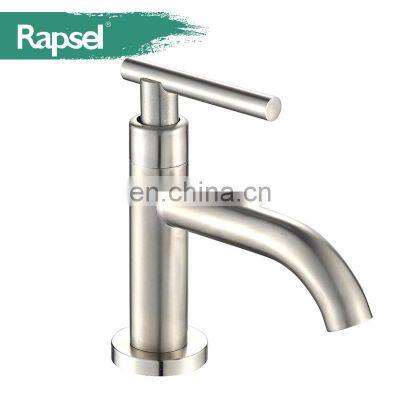 Deck mounted square design cold water wash basin faucet bathroom tap