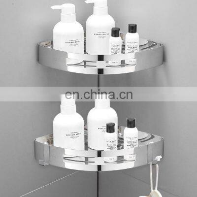 Wholesale bathroom accessories stainless steel corner shelf rack bathroom sets cheap bathroom shelves