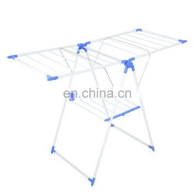 Large Outside Clothes Horse Stand Airer Collapsible Laundry Wing Rack Cloth Drying Rack Foldable