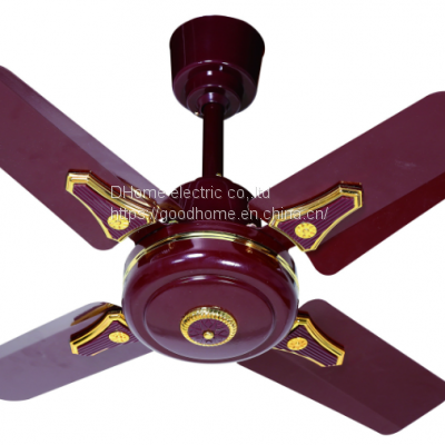 Foreign trade 24 inch ceiling fan household decoration short leaf ceiling fan metal ceiling fan living room four-leaf ceiling fan