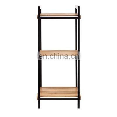 Multi-founction Folding bathroom bedroom kitchen floor-type triple tiers storage rack shelf