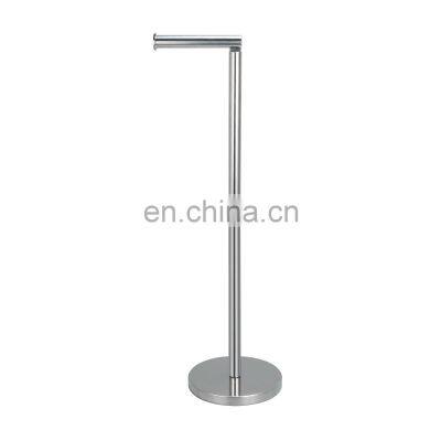 Modern Simple Design Chrome Plated Stainless Steel Bathroom Accessories Stand Toilet Paper Roll Holder