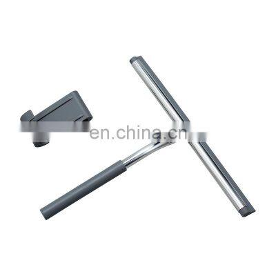 Bathroom Mirror Wiper Stainless Steel Mirror and Window wiper Car Squeegee Shower Wiper with Silicone Hook
