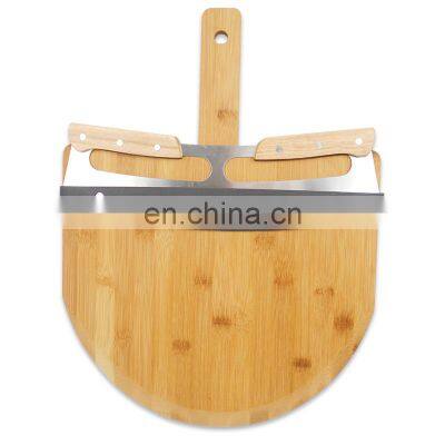 Bamboo Pizza Cutting Board Serving Board With Handle Bamboo Pizza Peel
