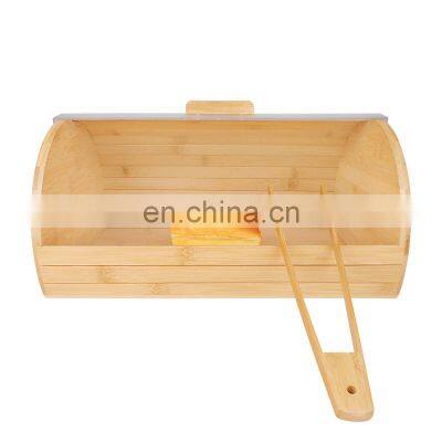Large Capacity Storage Container Bread Bamboo Wooden Storage Box Bamboo Bread Bins Bamboo Bread Boxes