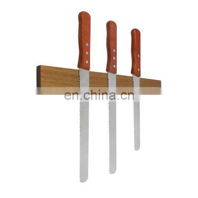 Wooden Magnetic Knife Strip - Space-Saving Knife Rack/Knife Bar With Powerful Magnetic Pull Force