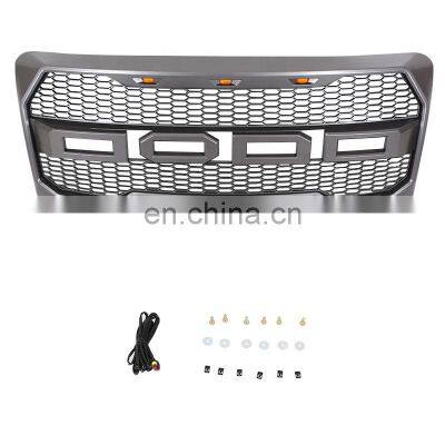 aftermarket replacement auto parts 2009 - 2014 abs plastic front grill fit for F150 ford lobo