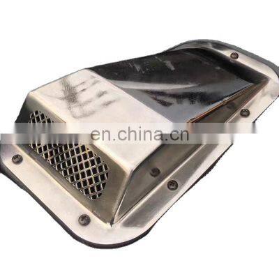 2 pcs car decorative front hood bonnet side trim cover steel air flow intake vent side vents fit for Land Rover Defender