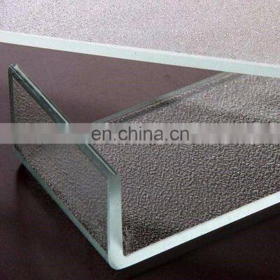 Light Transmission Ultra Clear U Shaped Glass For Curtain Wall