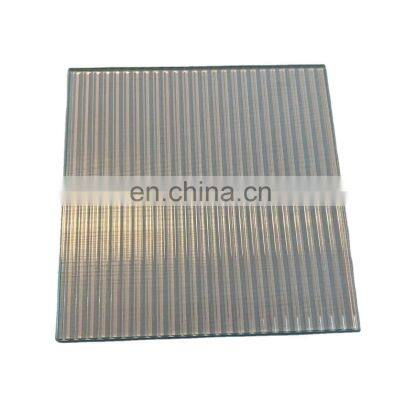 Ribbed Laminated Tempered Glass Fluted Laminated Glass 5+5mm or 6+6mm