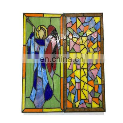 High Quality Customized Art Design Church Glass Themed Stained Glass Window Panel Tempered Glass