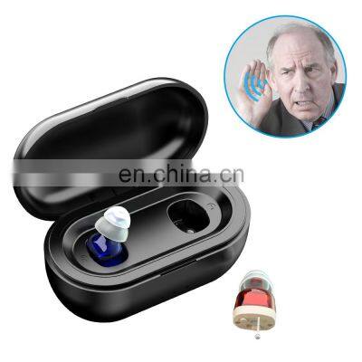 Goodmi New Smart Watch Hearing Aid Invisible Rechargeable Digital Hearing Aid Clip With Waterproof Case For Hearing Loss