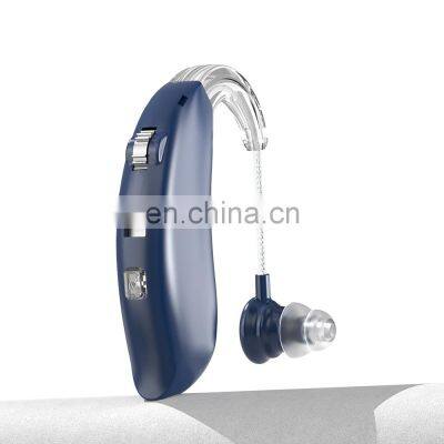 Blue-tooth Medical BTE Rechargeable Hearing Aids For Seniors With Hearing Aids Cables Enno Hearing Aids