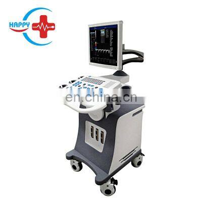 HC-A014 Multi-Language 3D 4D Portable Ultrasound Machine with Trolley color doppler machine