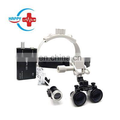 HC-I042 Medical 3W power LED surgical headlight with 3.5X operating head loupes for dental/ENT etc