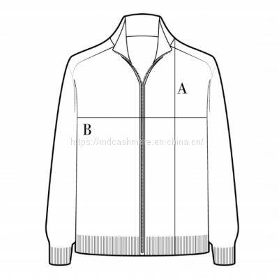 OEM cashmere knitwear cardigans with zip for fashion designers