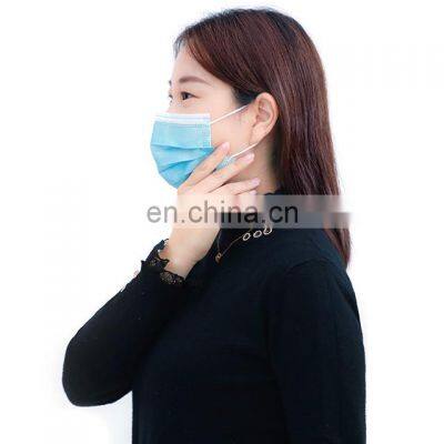 Wholesale non woven type IIR mascaras faciales facemasks 3 ply disposable