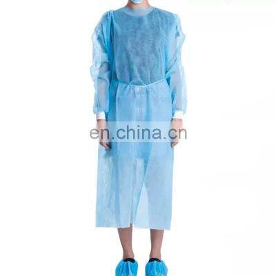 Disposable hospital patient Gown Non-woven PPE Isolation Gown
