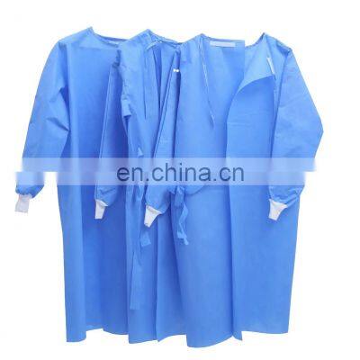 Hospital disposable medical surgical isolation gown sms pp pe non woven
