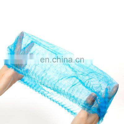 Good quality blue disposable nurse cap OEM accepted Bouffant Mob Clip Cap