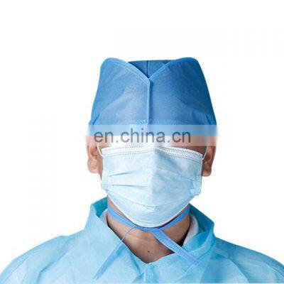 Disposable nonwoven hat Nurse Surgical Cap Hair Scrub Cap Disposable Medical Caps