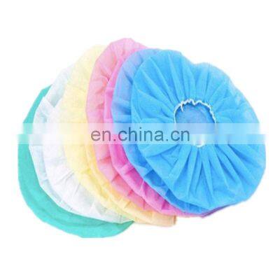 High Quality Hand Made Disposable Nonwoven Hat Colorful And Breathable Mob Bouffant Round Cap