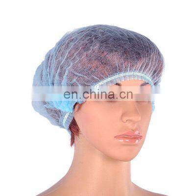 Hair Cap Nonwoven single elastic Head Cover disposable bouffant clip cap