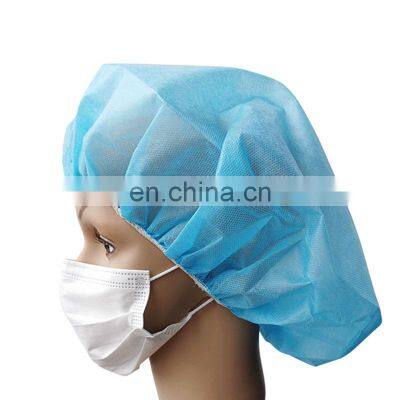 Food industry caps Bouffant Caps Non Woven Disposable hair cap