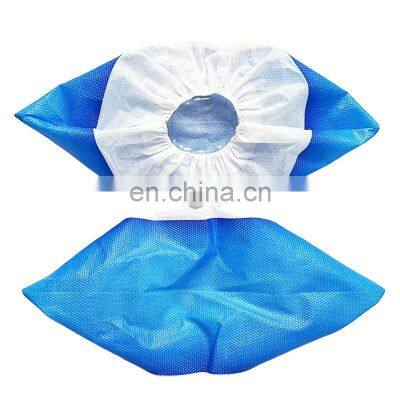 Disposable CPE+PP material shoe cover rain shoe cover waterproof anti slip pp cpe shoe cover
